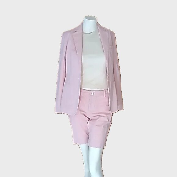 SET NWT | RL- Lauren | Linen Twill Blazer SP and Short 2P - Picture 1 of 2